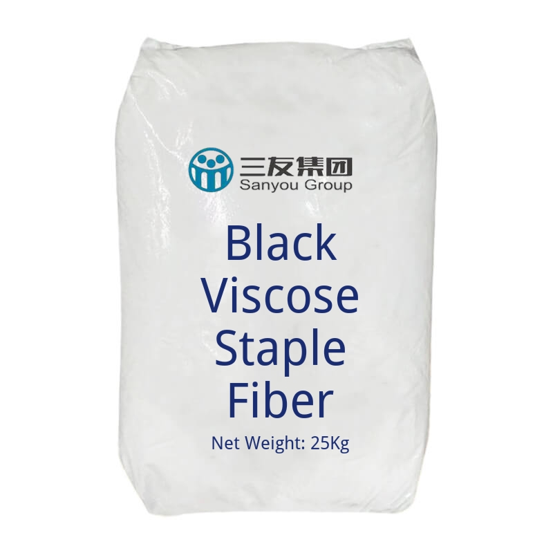 Black Viscose Staple Fiber-cas-N